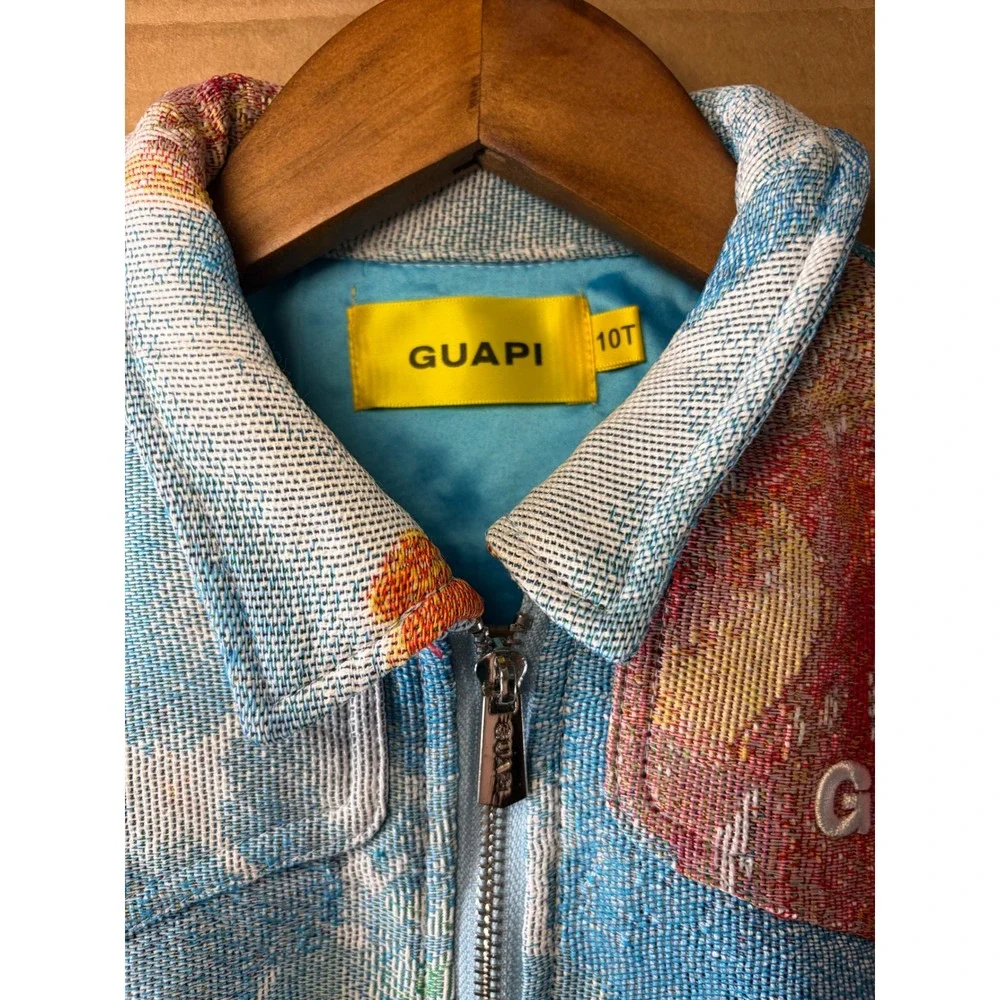 GUAPI Tapestry Jacket Pants Set Youth 10T Blue Gummy Bear Woven Tracksuit NWT